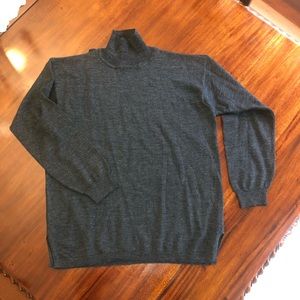 Tweeds merino wool turtleneck tunic sweater
